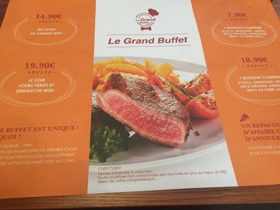BUFFET ADULTE
