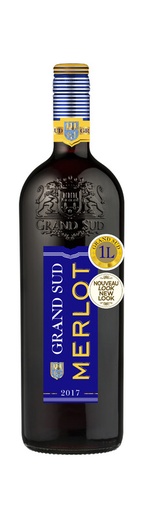 [2309377] GRAND SUD MERLOT ROUGE 1L